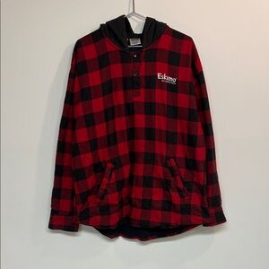 Red and Black Plaid Men's Jacket